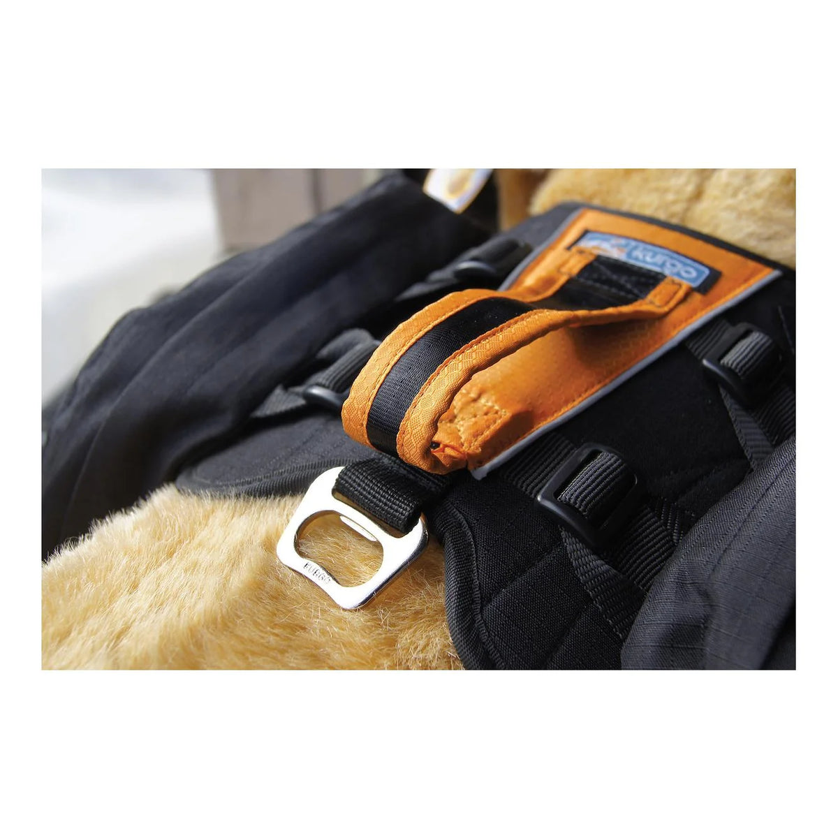 Hundegeschirr mit Satteltaschen Baxter Backpack - schwarz/orange