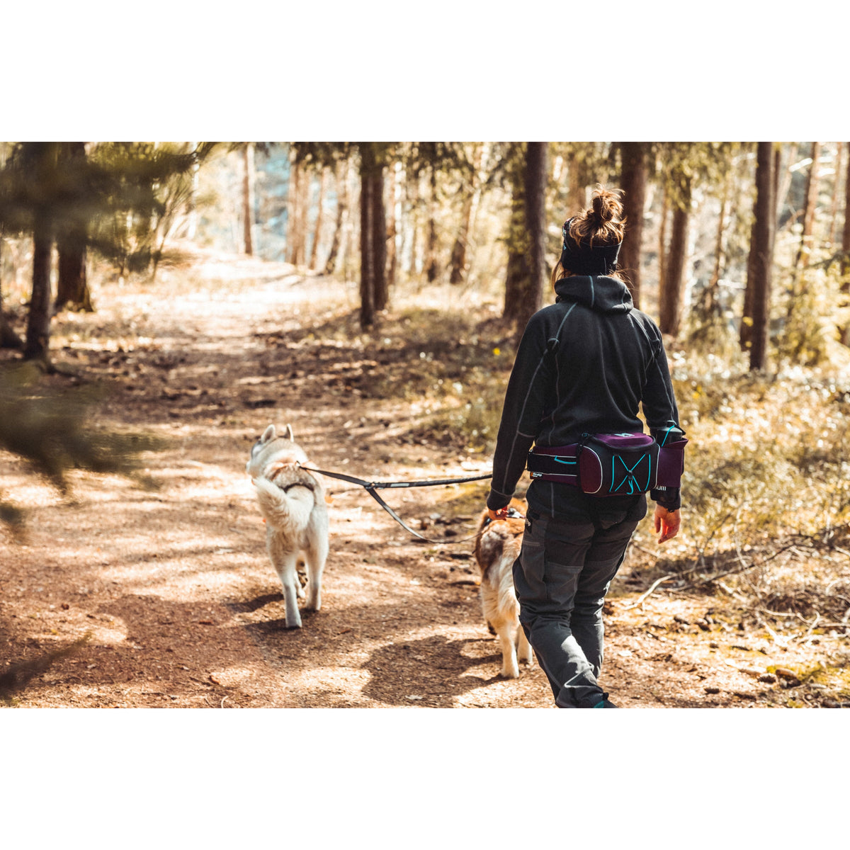 Tasche für Wandergurt Trekking Belt - blau - athleticdog