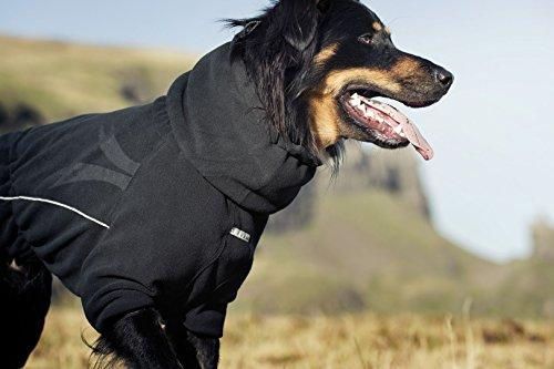Overall für kleine Hunde Microfleece Jumpsuit - schwarz