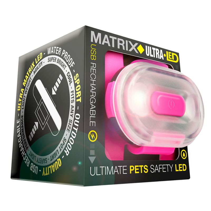 Sicherheitslicht Matrix Ultra Led - pink - athleticdog
