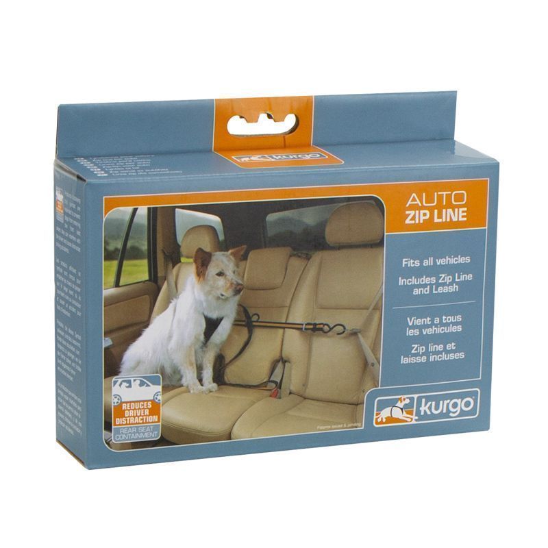 Auto Zip Line mit Leine - orange - athleticdog
