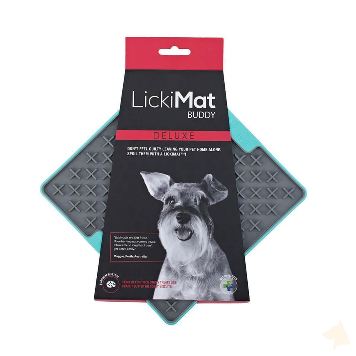 Schleckmatte Lickimat Premium - türkis/grau-LickiMat-athleticdog