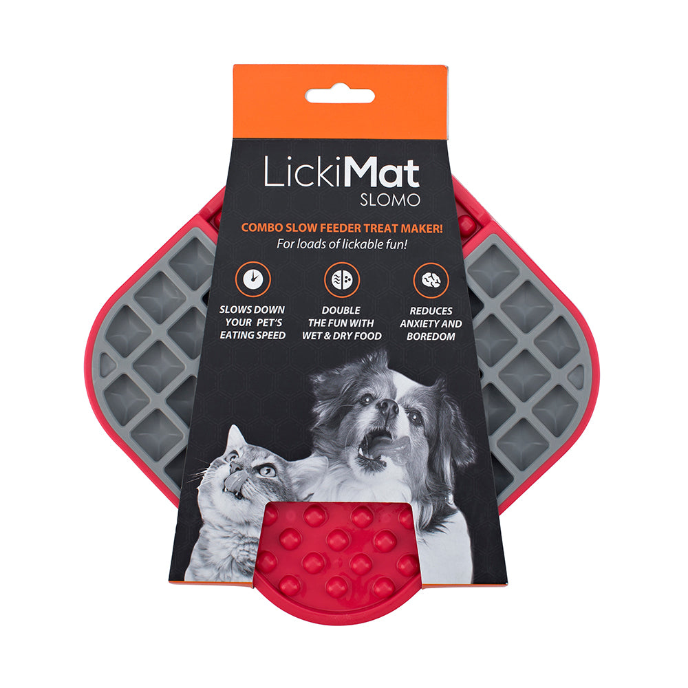 LICKIMAT® Slomo Premium - pink/grau - athleticdog